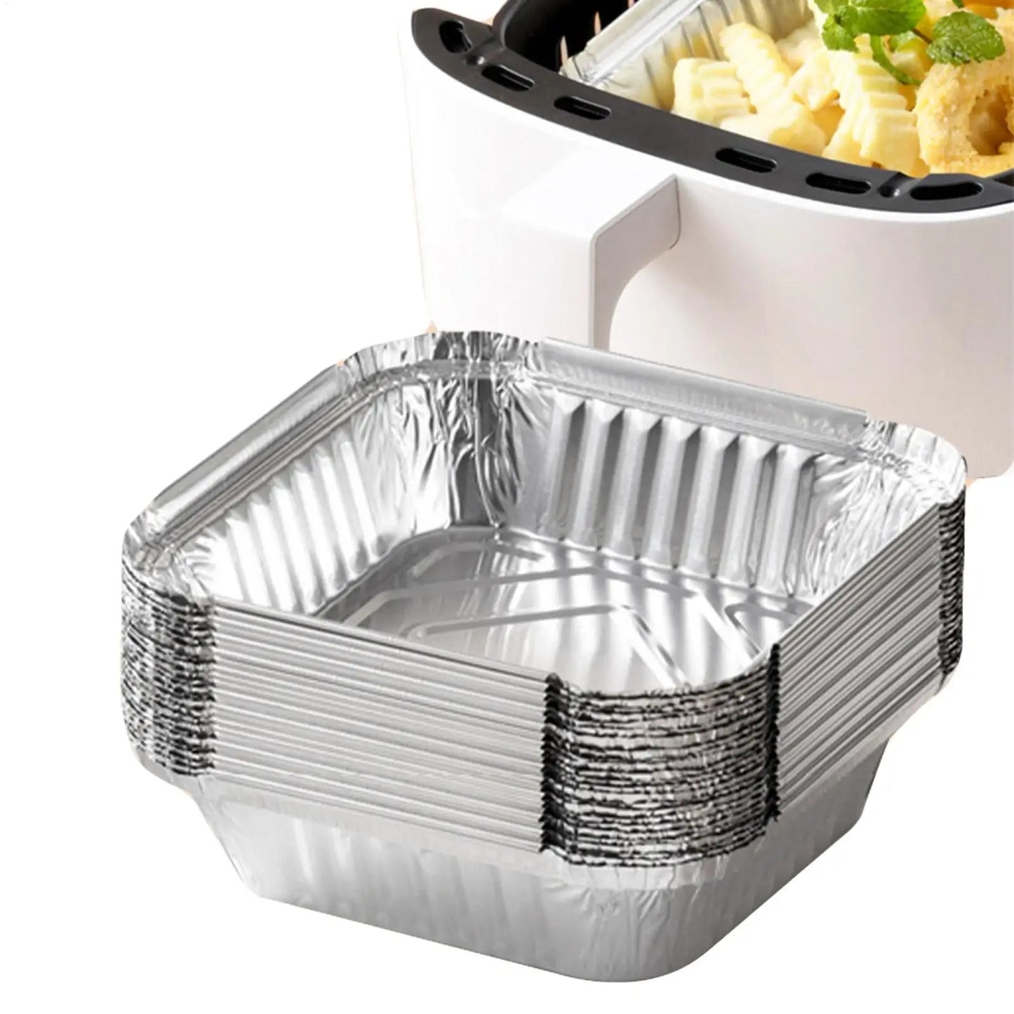 Disposable Aluminum Baking Pans Rectangular Oven & Air Fryer Trays