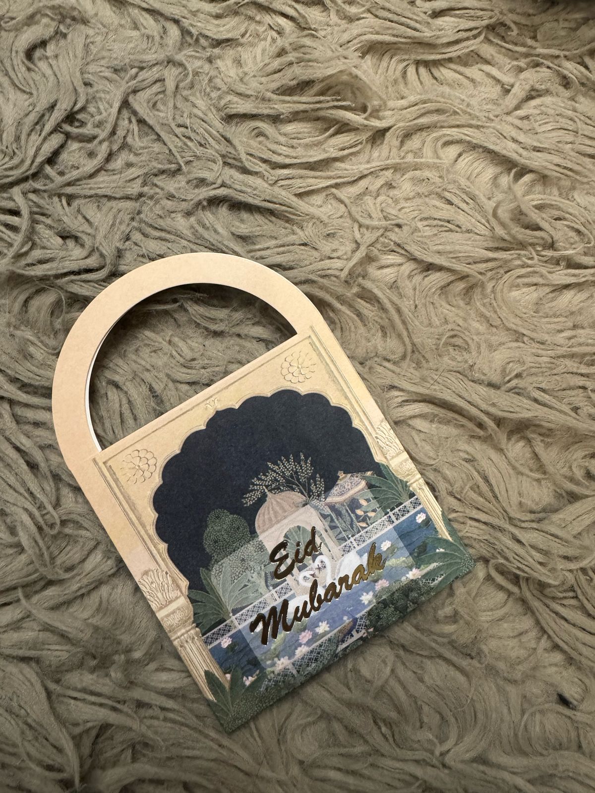 Premium Eid Card Gift Bag – Luxury Shopping Style Eidi Packaging