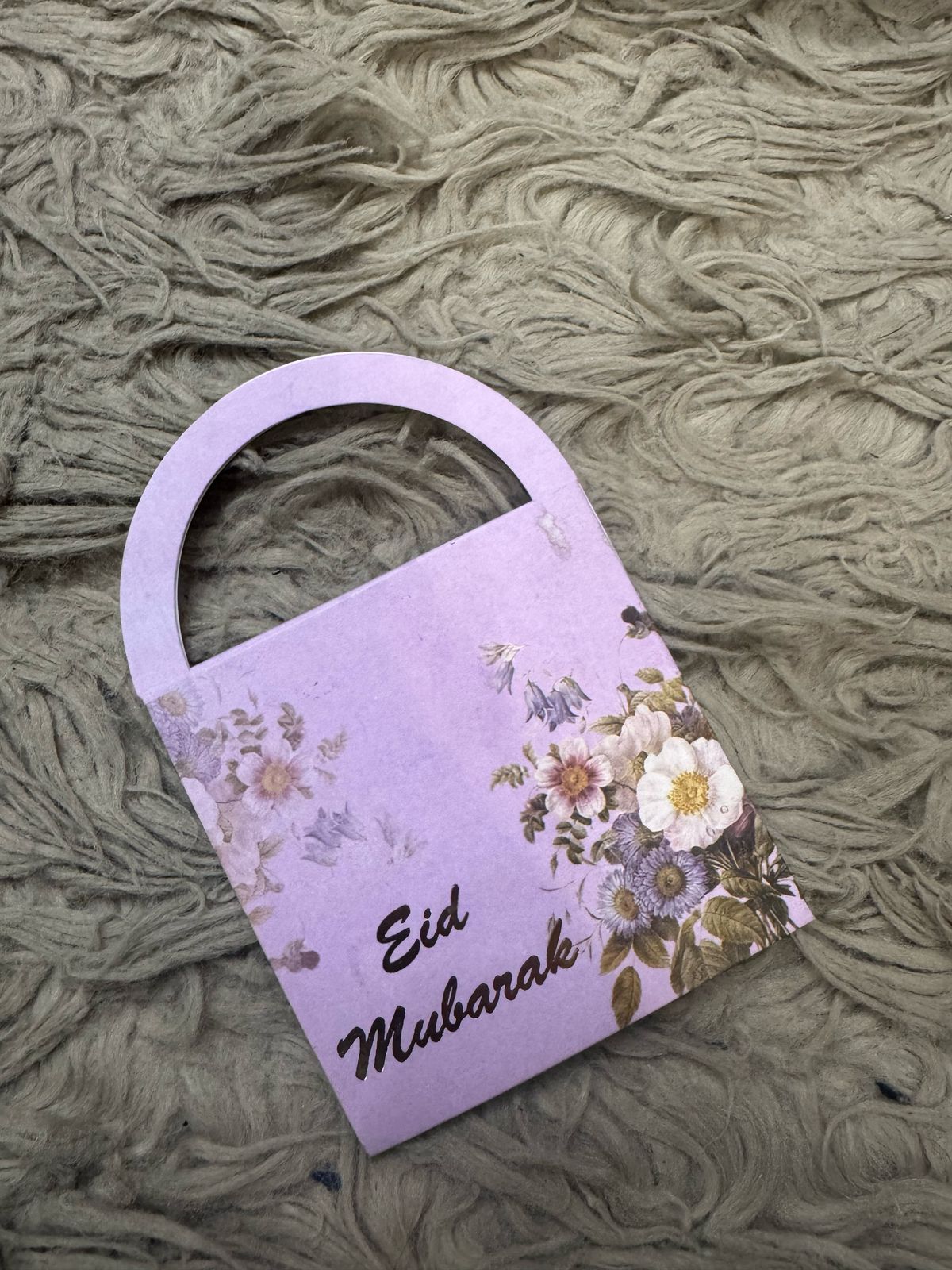 Premium Eid Card Gift Bag – Luxury Shopping Style Eidi Packaging