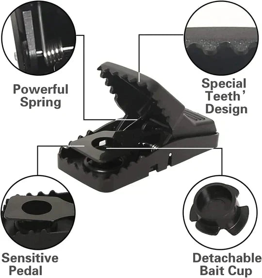 Snap Mouse Trap, Universal Mouse Catcher Pack Of Two