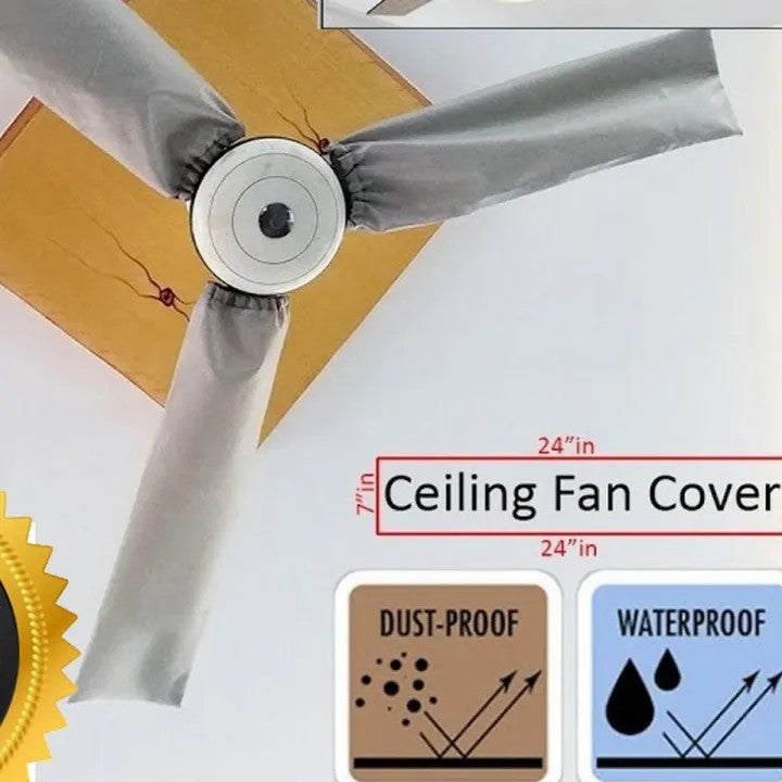 4pcs Set Ceiling Fan Cover (Waterproof & Dustproof)