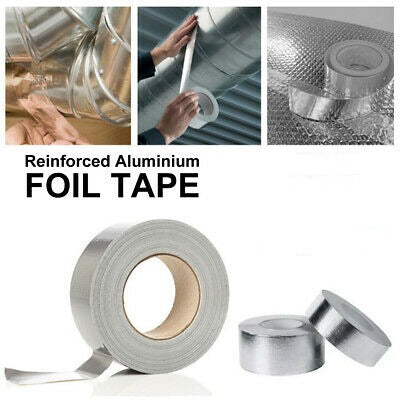 2" x 8MTR Aluminum Foil Super Fix Butyl Waterproof Repair Tape – Heavy Duty Leak & Crack Seal Adhesive