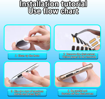 10 PCs Protect Mobile Phone Dustproof Net Stickers Speaker Mesh Anti Dust Proof Universal