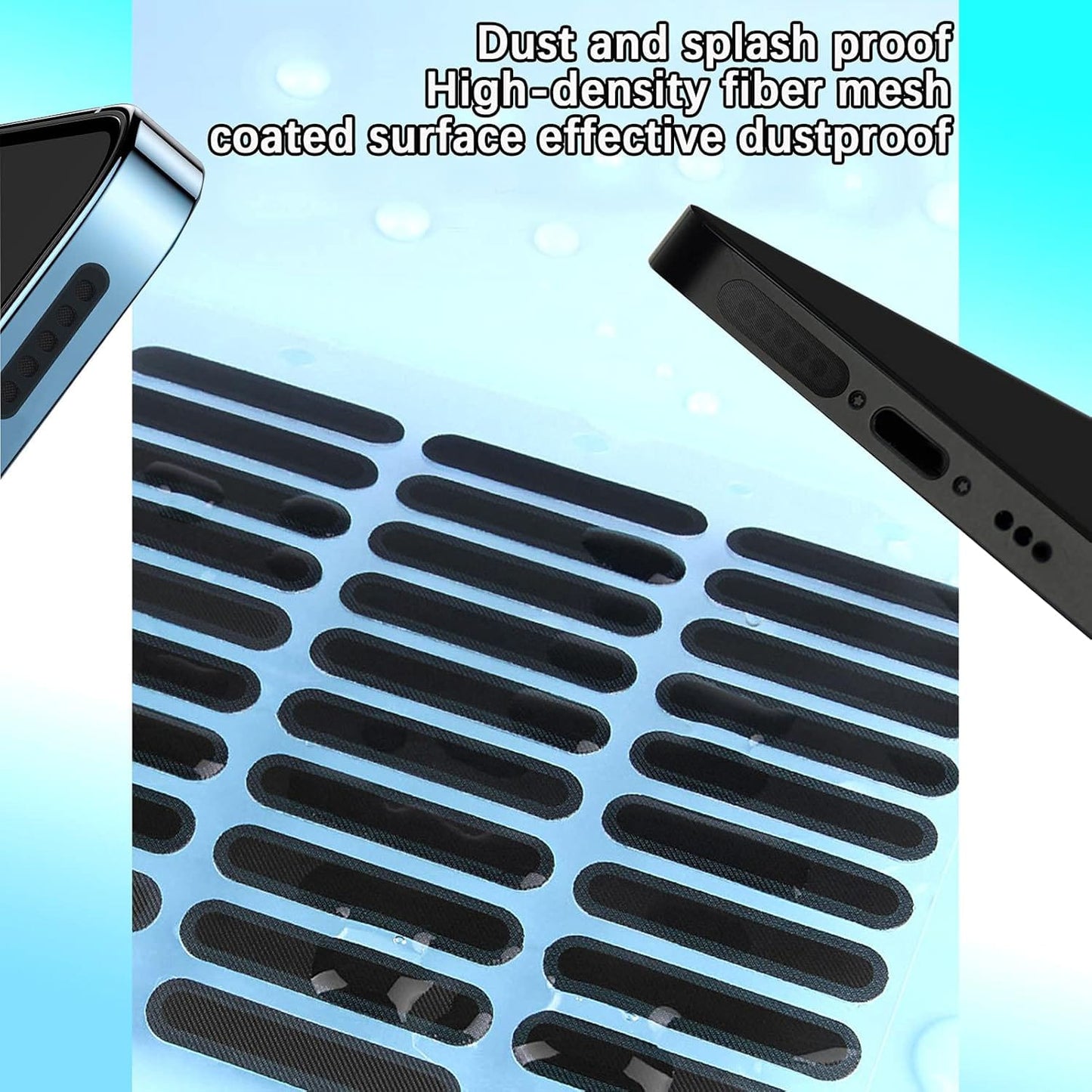 10 PCs Protect Mobile Phone Dustproof Net Stickers Speaker Mesh Anti Dust Proof Universal