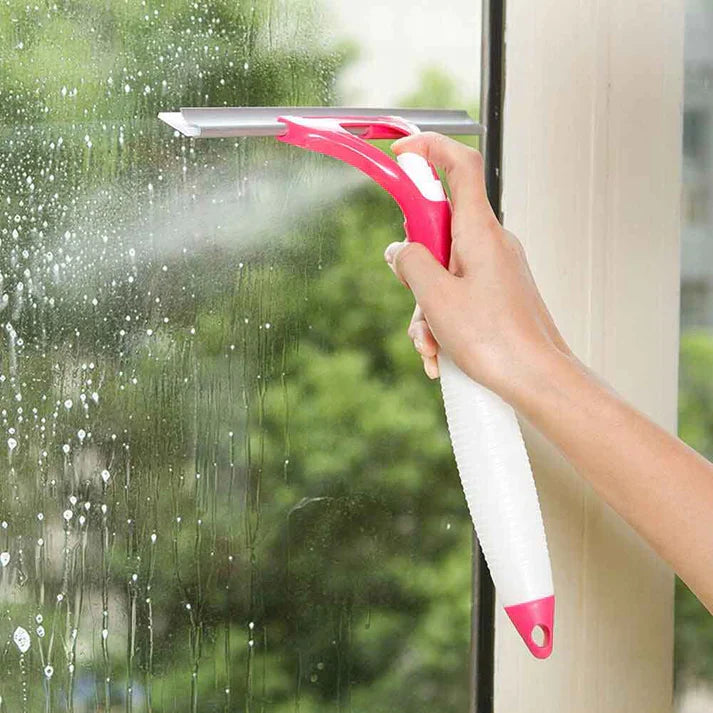 Window Wiper Built-In Spray Bottle Multi-Function 2 pcs