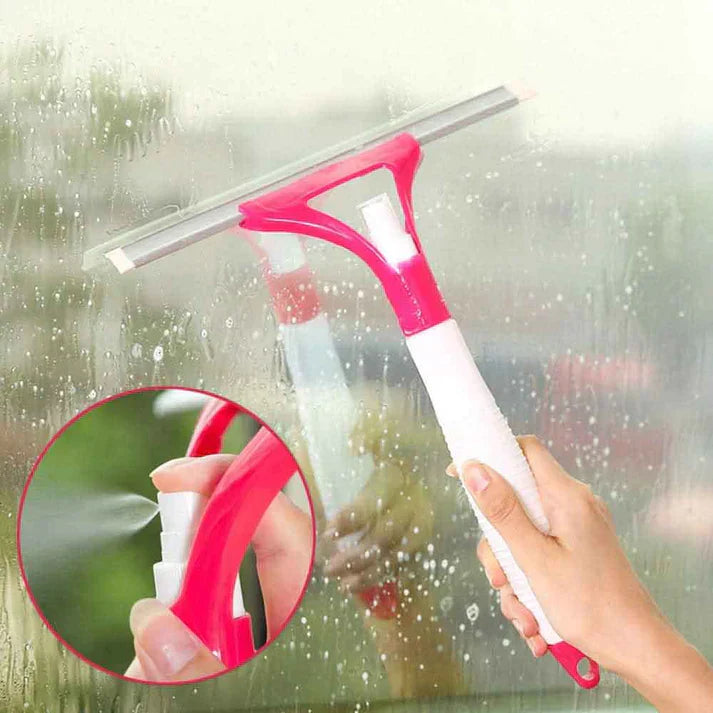 Window Wiper Built-In Spray Bottle Multi-Function 2 pcs