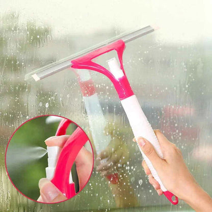 Window Wiper Built-In Spray Bottle Multi-Function 2 pcs