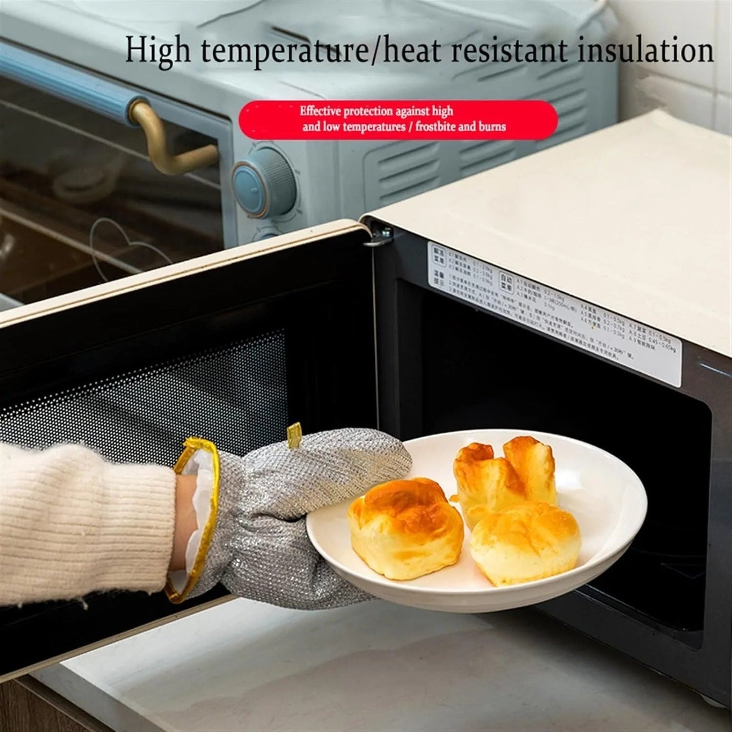 Steel Wire Dishwashing Glove 2 Pcs