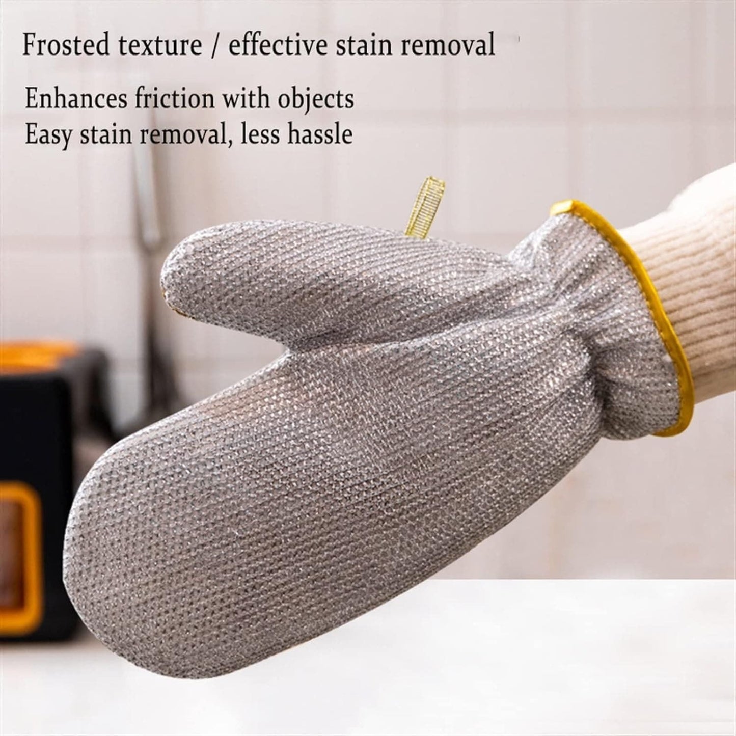 Steel Wire Dishwashing Glove 2 Pcs