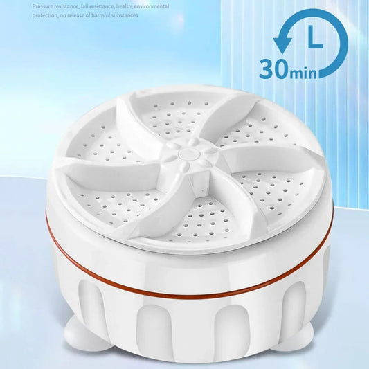 Mini Portable Ultrasonic Turbine Washing Machine Turner USB Powered
